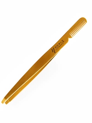 Pęseta do regulacji brwi z grzebykiem