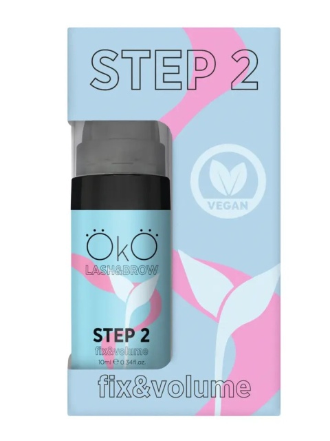 Preparat OKO do laminowania rzęs i brwi STEP 2 FIX&VOLUME, 10 ml